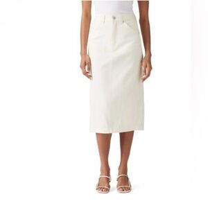 NWT Levi's Women's High-Rise Slit Skirt, Truth Slip